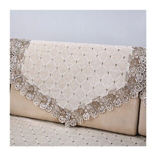 沙发靠背巾棉麻白色现代四季通用布艺扶手巾沙发防尘盖巾蒙布