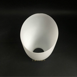 灯具 奶白斜口玻璃灯罩吊灯台灯壁灯玻璃灯罩e灯头孔