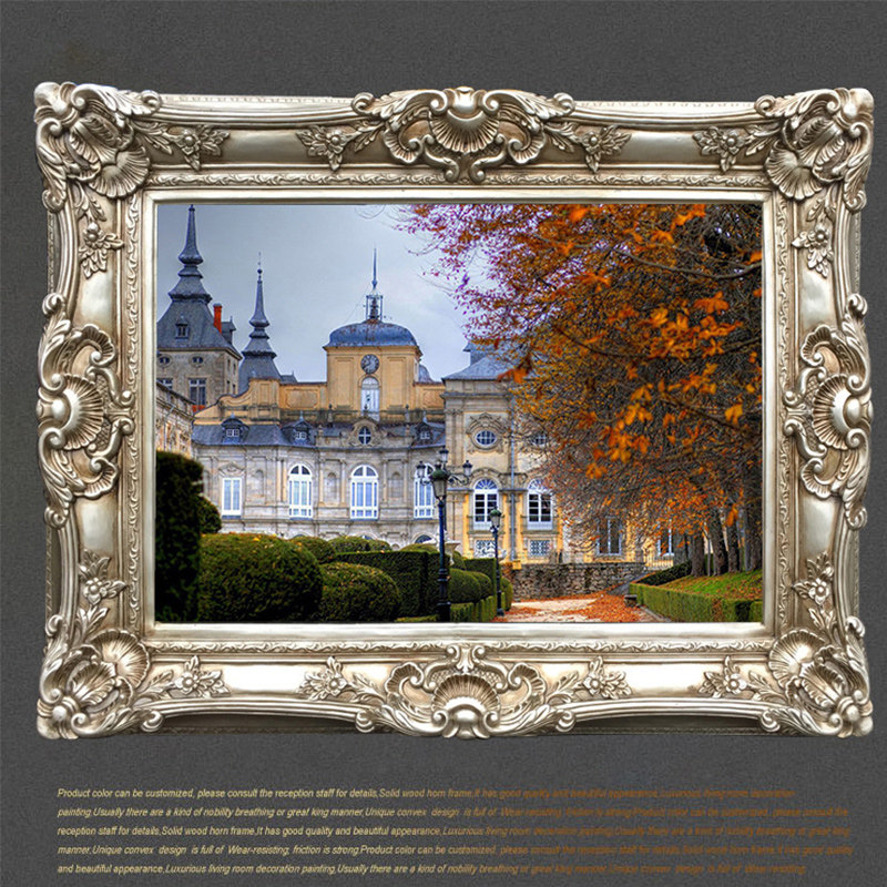 欧式相框复古油画外框装裱挂墙影楼道具镜框婚礼客厅装饰相框