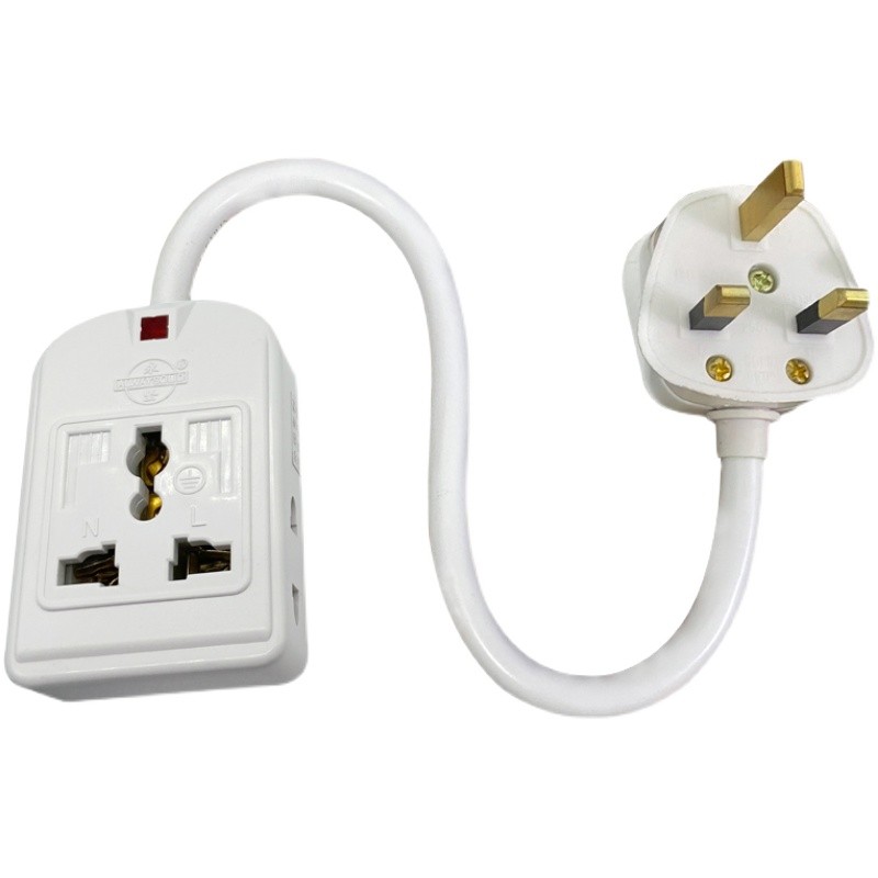 英标小排插多孔带线迷你拖线板英式转插孔英规短线小插座