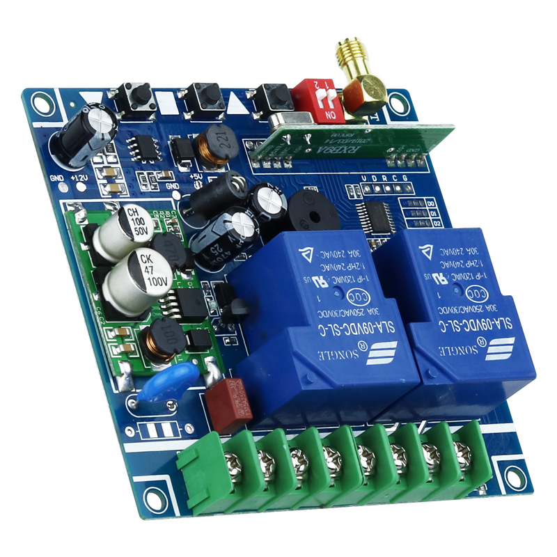 工控直流12V-48V 交流220V-380V2路水泵开关电机正反转大棚升降机