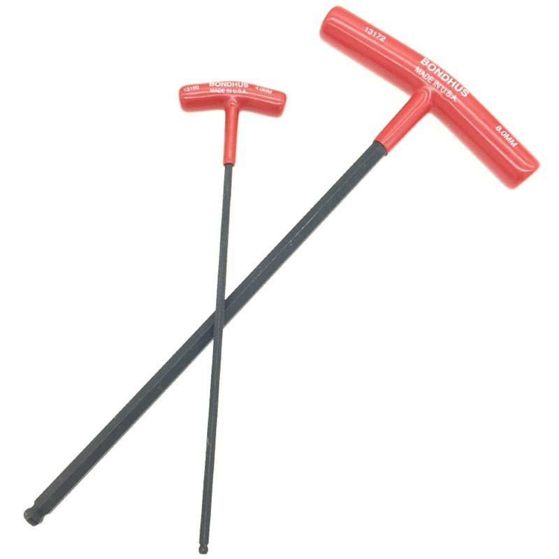 波顿球头T柄内六角扳手,BONDHUS圆头加长T型扳手公英制