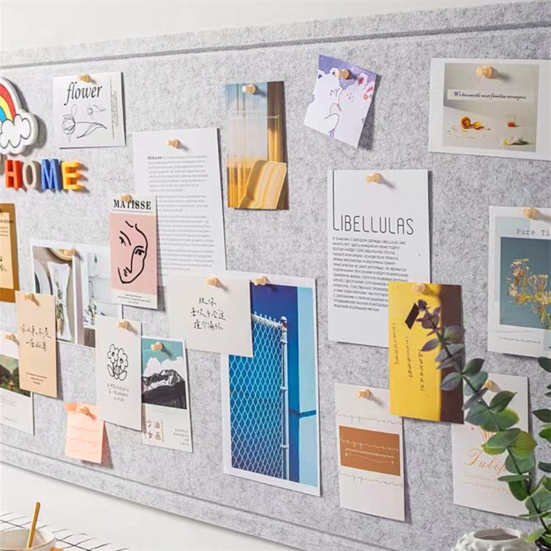 定制毛毡板照片墙贴留言板软木板学校幼儿园背景告示题墙