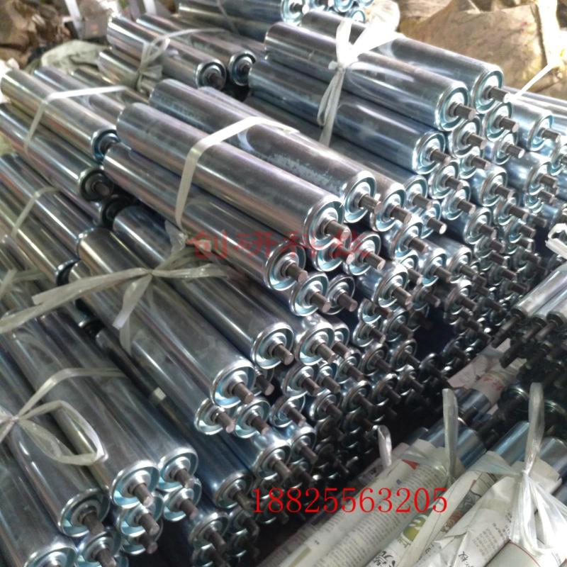 托辊流水线滚筒线0不锈钢托辊无动力滚筒冲压机械托辊镀锌滚轮