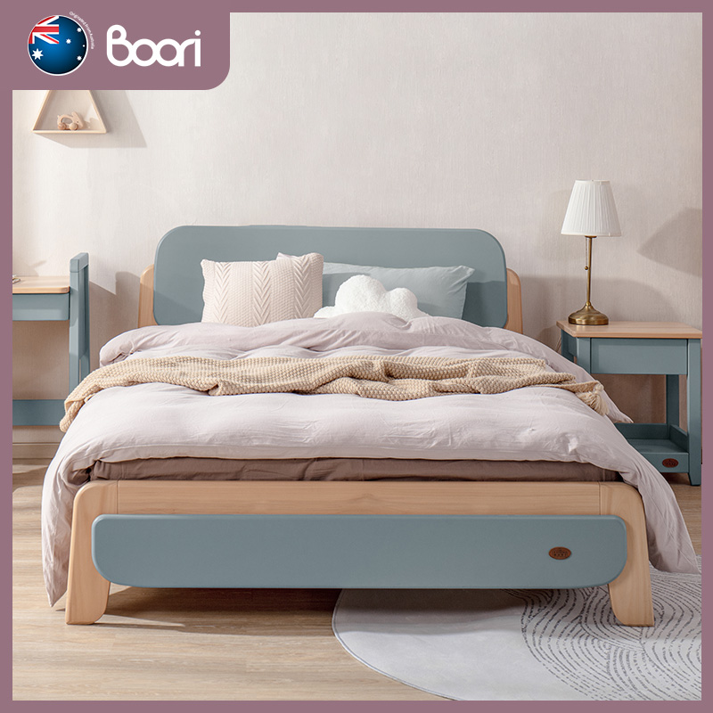 Boori艾芙兰实木儿童床男孩女孩公床抽屉床米床1.2米单人床