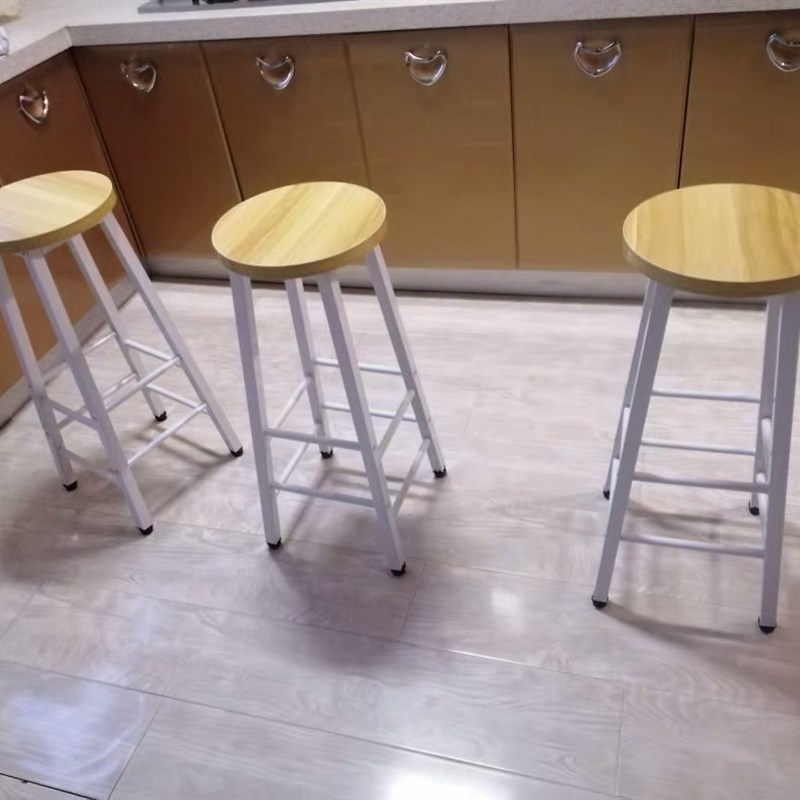 吧台椅高脚凳铁艺家用靠背吧凳桌椅现代高椅子酒吧椅高脚椅子