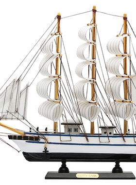 一帆风顺帆船模型摆件创意家居客厅卧室房间酒柜装饰品个性小摆设