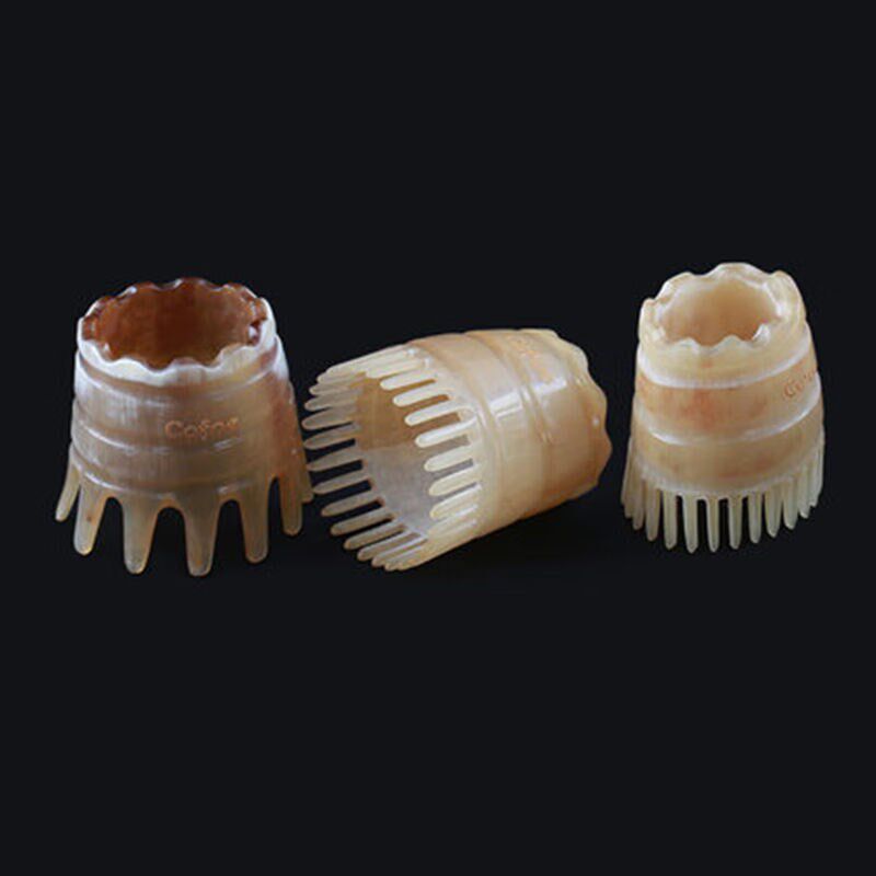 可孚牛角梳水牛角刮痧板按摩刮痧经络家用专用头部圆圈型牛角梳