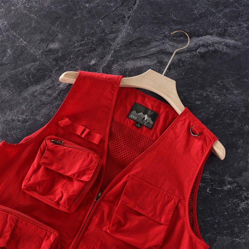 大码牛货!欧美机能风!户外登山网眼透气钓鱼马甲工装多口袋背心,男装,常规马甲,淘宝优惠券,粉丝福利购,淘宝优惠卷