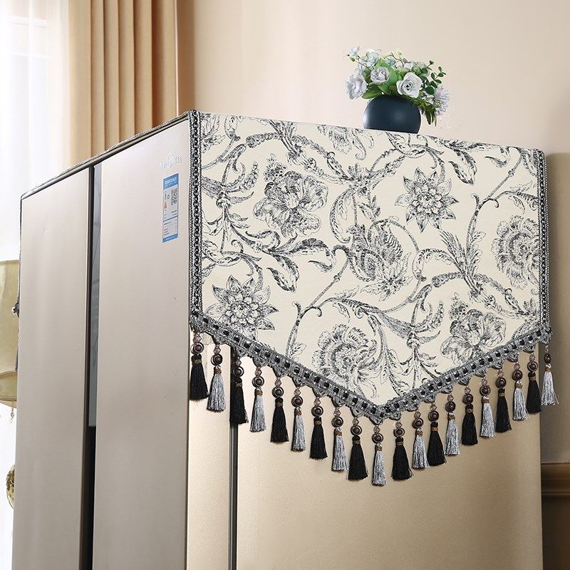 冰箱盖巾双开门盖布防尘盖布顶罩欧式洗衣机盖布欧式床头柜轻奢,居家布艺,万能盖巾,淘宝优惠券,粉丝福利购,淘宝优惠卷