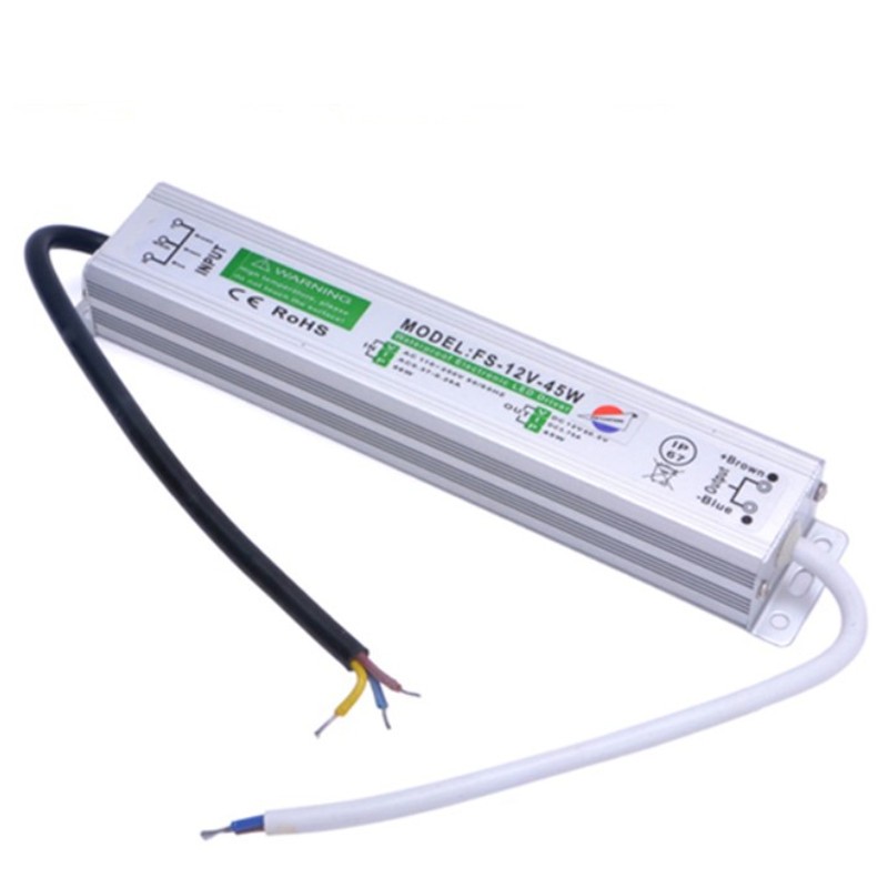 LED灯带防水电源恒压变压器220V转12v24v室外20W40W60W100W150W