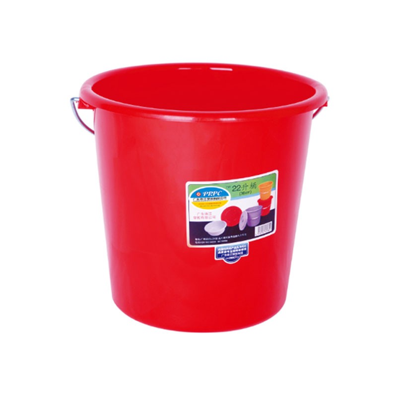 包邮珠江牌塑料桶盆套装学生宿舍洗澡洗脸红色加厚圆形带盖储水桶
