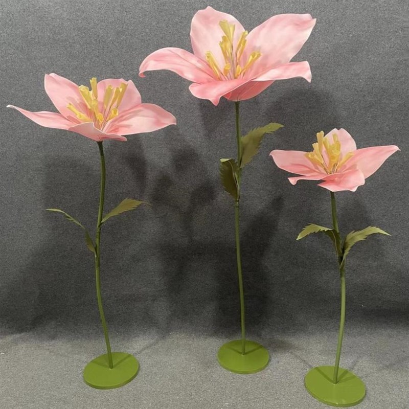 婚庆路引花成品EVA泡沫花婚礼t台场景布置木棉花橱窗装饰道具