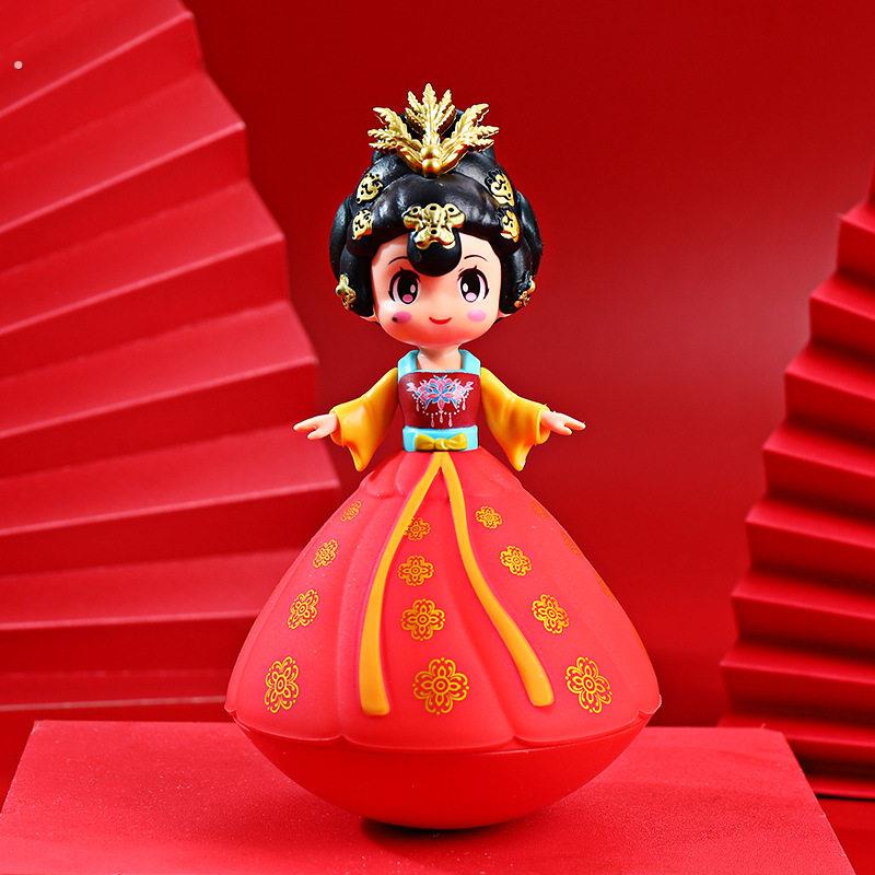不倒翁小姐姐西安旅游纪念品大唐不夜城伴手礼物摆件特色文创礼品