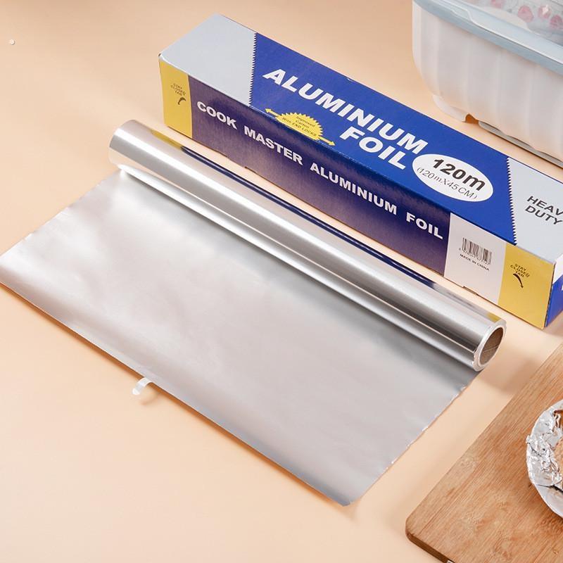 家用超厚加宽锡纸一次性烘焙铝箔纸烧烤油纸硅油纸烤箱纸45厘米