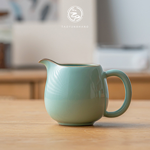 厚湖窑汝窑开片公道杯家用茶海可养功夫茶具泡茶分茶器匀杯器