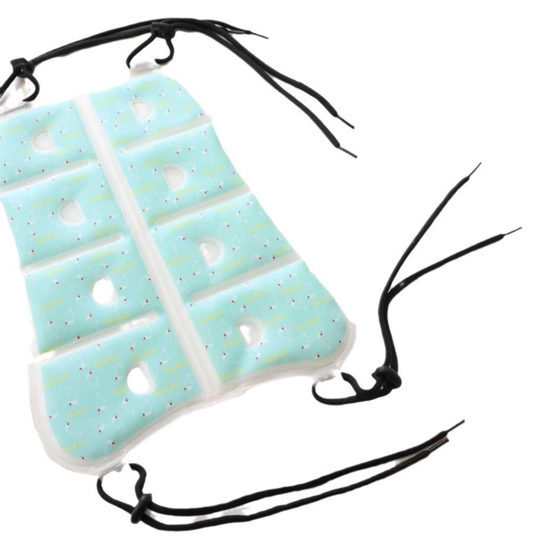 厂家直供带绳款PCM降温背包垫 夏季降温背心马甲可调节背囊凉垫