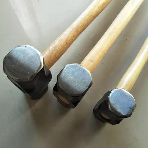 八角锤全钢方头木柄重型铁锤榔头砸墙拆墙建筑石工工具2磅锤子