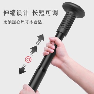 浴帘杆免打孔伸缩杆增压式 浴室窗户防滑阳台晾衣杆卫生间专用挂杆