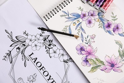 L信法式钩针刺绣材料包教学网络课 法式刺绣系统课程技法