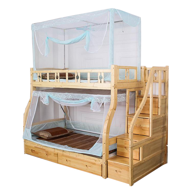 子母床蚊帐mk床/1./1.2m高低床上下铺儿童床学生宿舍蚊帐上