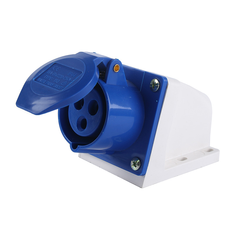 工业插头防爆插座连接器可移动公母对接3芯162A防水单相孔