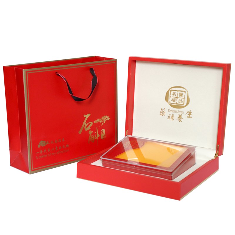 新款铁皮石斛包装盒皮盒枫斗包装礼盒克克礼品盒子一斤
