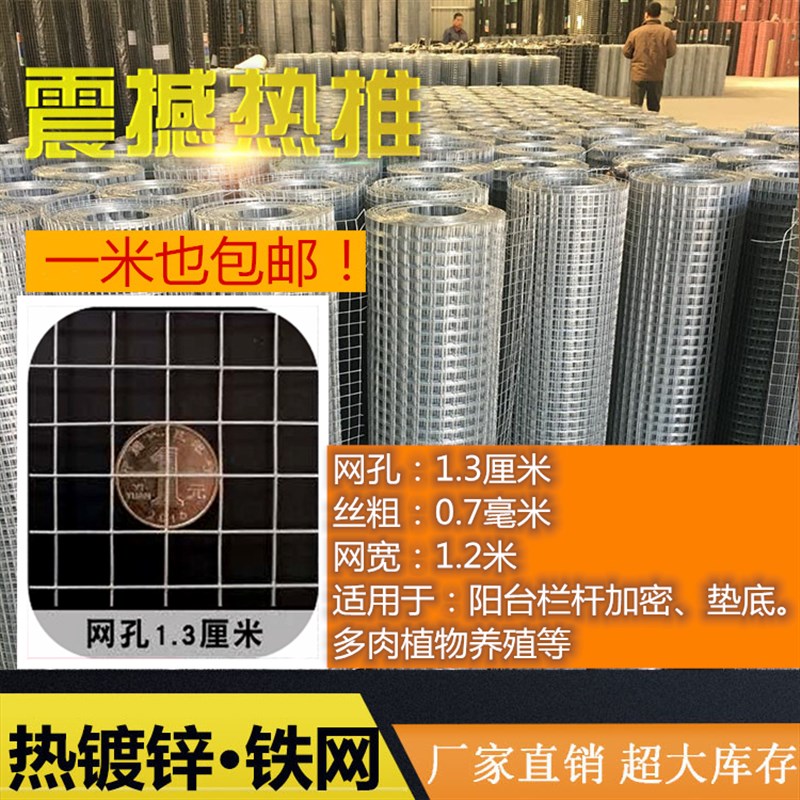 整卷热镀锌养殖网农场果园防护电焊铁丝网围栏鱼塘隔离铁丝网方格