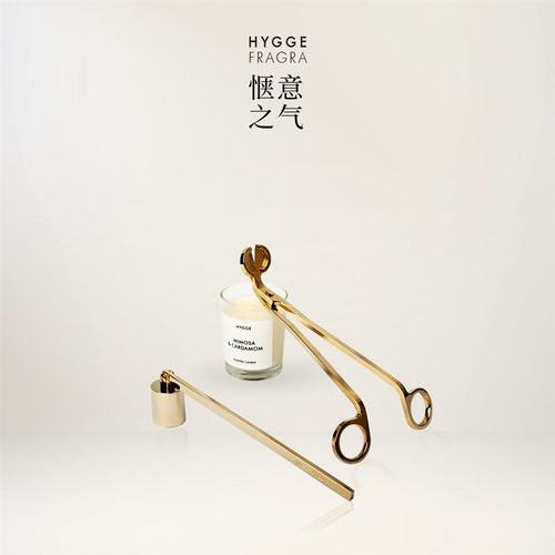 惬意之气香薰蜡烛金色灭烛剪灭烛铃铛高级法式家居