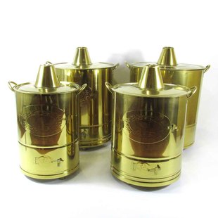 金色银色烟囱烧纸钱桶元宝炉聚宝盆祭祀化金焚经特加大小号