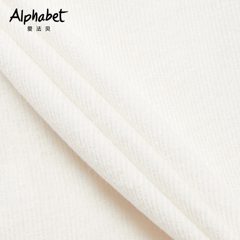 2025秋装新款女童灯芯绒白衬衫娃娃领中大儿童装女孩上衣洋气长袖