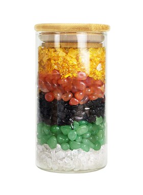 五色水晶碎石摆件厨卫同宫五色土家用厨房在西北角房屋缺角补角