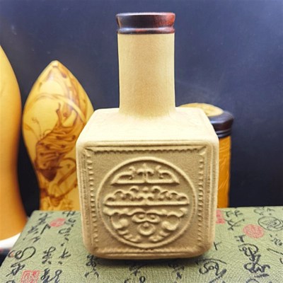 丰一阁津门李保田套模团寿纹八不正摆件葫芦匏器红酸枝口花瓶花插