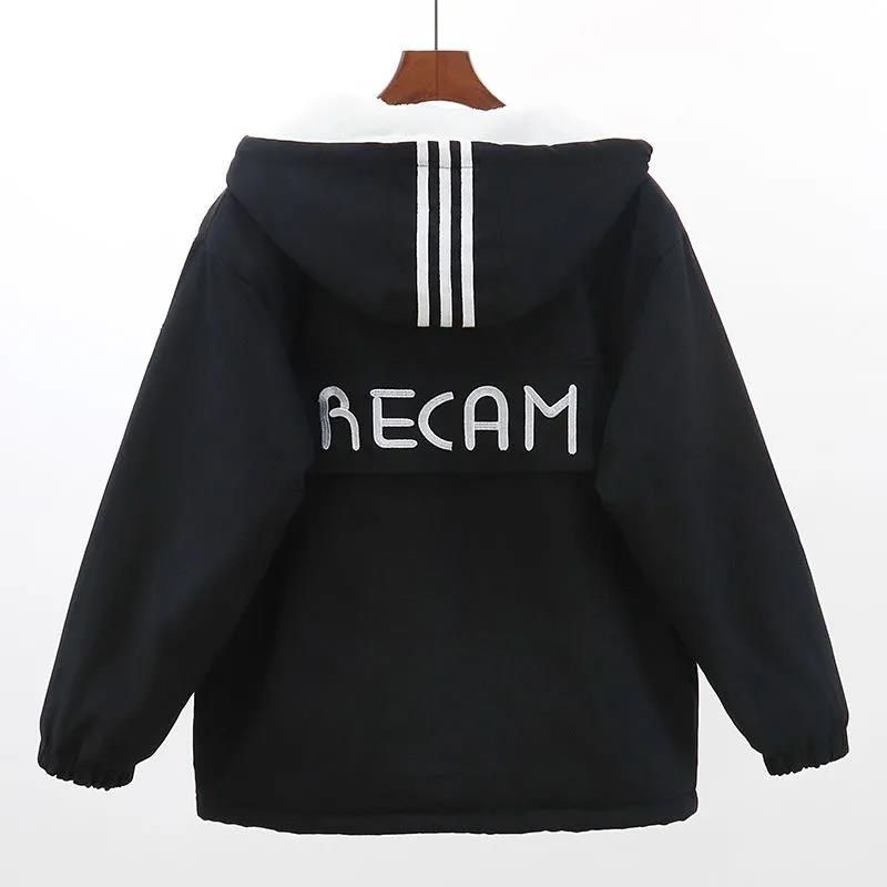 12秋冬少女装13初中高中学生14加绒加厚外套岁女孩15大童16棉衣18