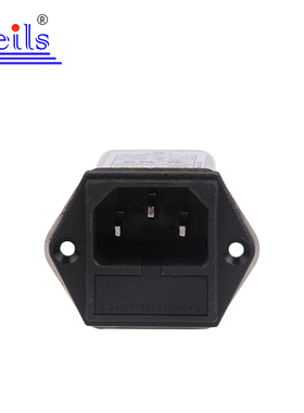 KEILS电源滤波器滤波器220V单保险插座双保险CW2B-10A-T(001)
