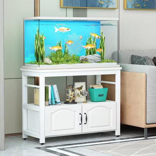 简易欧式鱼缸柜金属鱼缸架子客厅家用鱼缸底柜储物柜定制鱼缸底柜