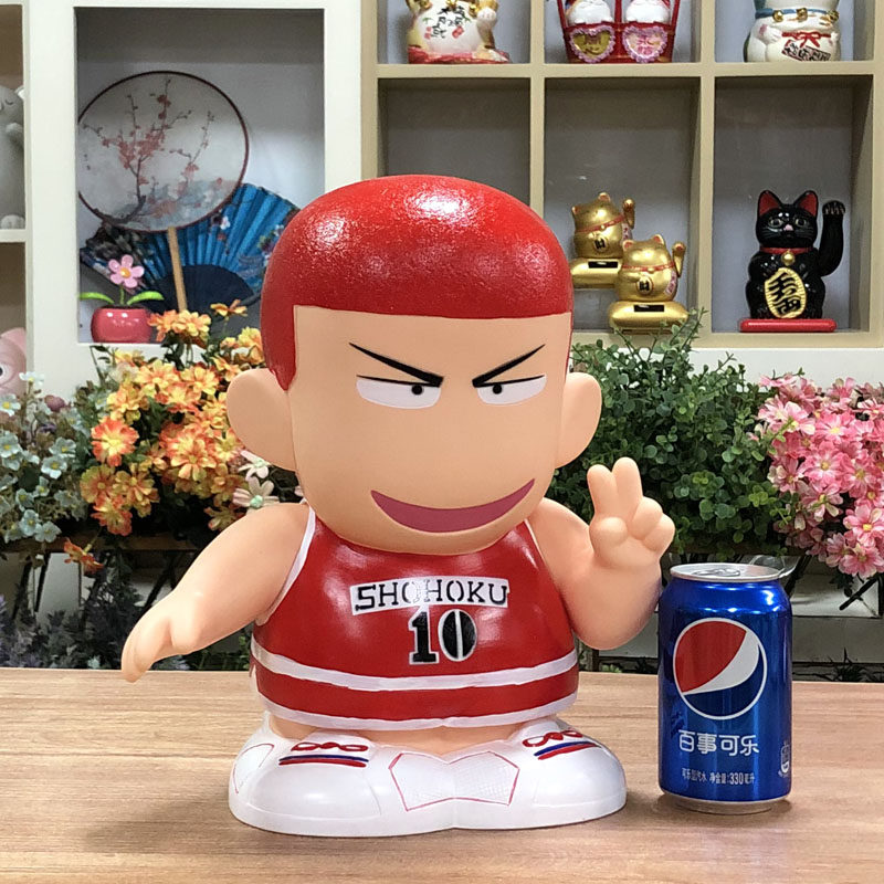 搪胶储钱罐特大号可爱防摔成人储蓄罐创意礼物灌篮樱木摆件存钱罐