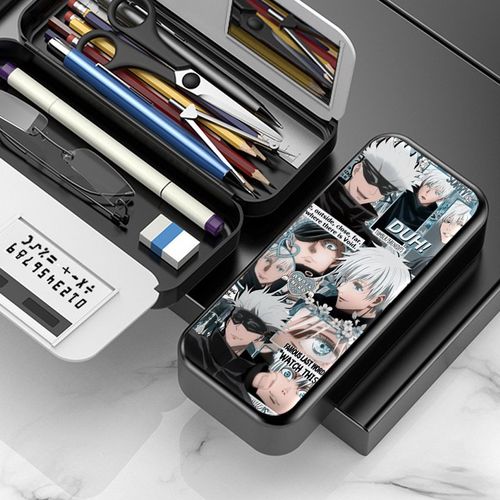 咒术回战文具盒五条悟周边小学生大容量笔袋儿童铅笔盒网红收纳盒