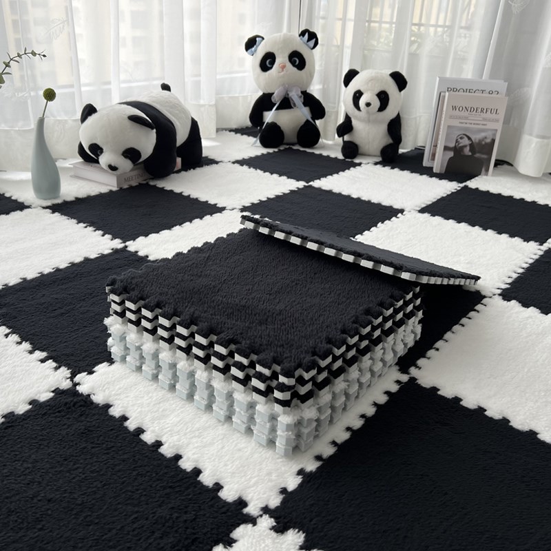 公主房间短毛绒地毯卧室夏天全铺床边毯客厅地垫隔音大面积飘窗垫