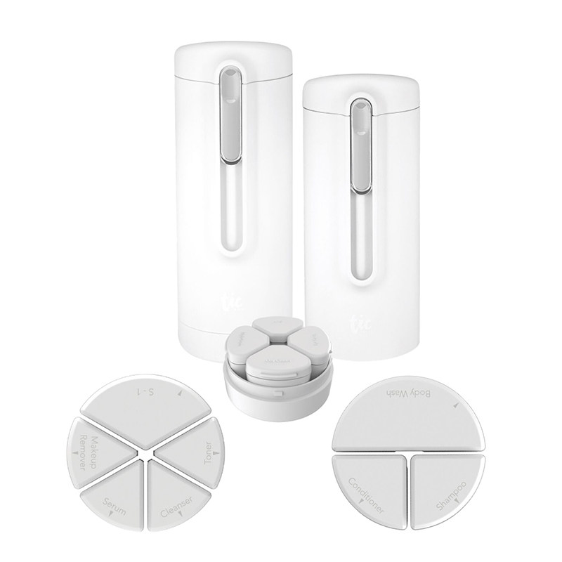 香港Tic四合一旅行分装收纳瓶出差便携神器沐浴液化妆护肤品套装