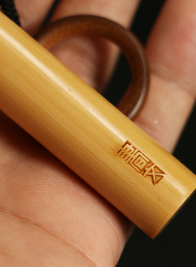 东阳名家邱书文本工雕刻纯手工精工打磨高密度实心竹手把件把玩竹