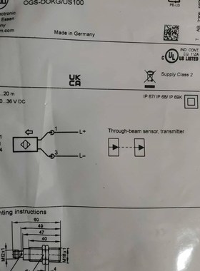 易福门IFM对射光电感应开关电感接近开关 IFC207 IFS244 OGE/S300