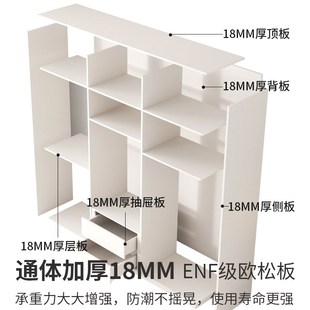 卡柏珑定制NF级实木欧松板一门到顶深度奶油风家用卧室