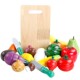 桶装 木制磁性蔬菜切切乐切水果切切看男女孩子儿童过家家装