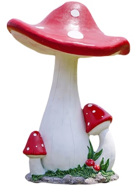 仿真蘑菇雕塑室外装饰婚庆道具卡通园林景观草坪别墅庭院园