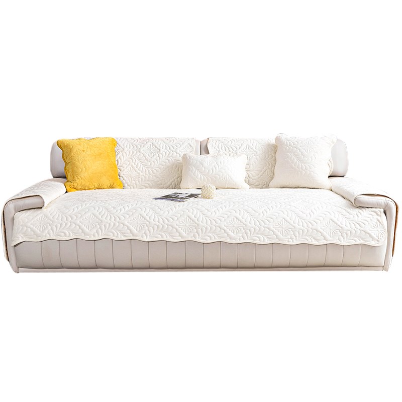 短毛绒沙发垫四季通用固定防滑加厚坐垫带贵妃转角沙发罩巾