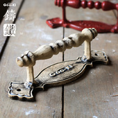 格奥琦复古木门把手大拉手仿古大门拉手移门推拉门把手谷门拉手