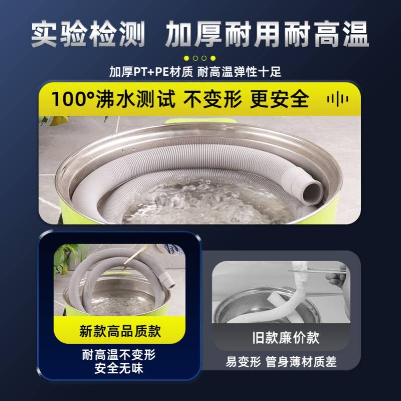 适用卡萨帝洗碗机原装排水管加长延长接头下水通用软管