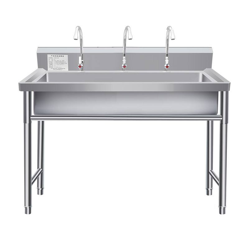 商用不锈钢水池洗菜盆单槽304水槽加长洗手池学校食堂定制 洗碗池