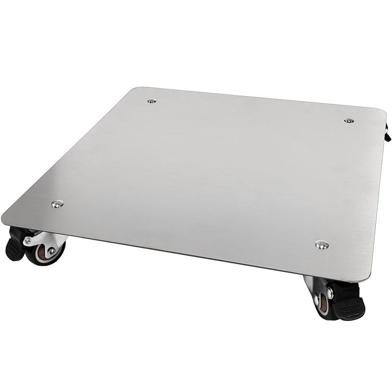 花叶超静音不锈钢万向移动底托架带轮底座电器净化器托盘大路灯